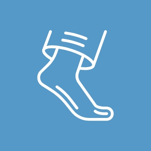 Уменьшение диапазона движения стопы