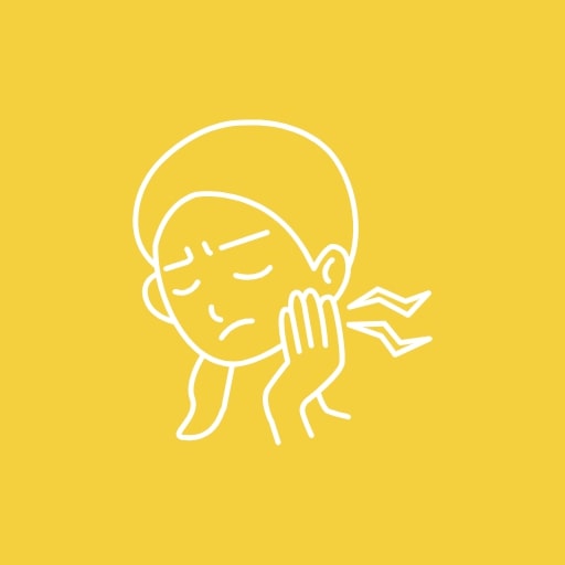 Боль на коже лица