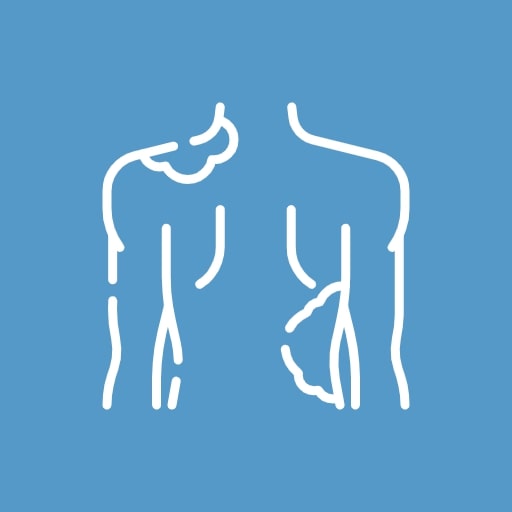 Боль на коже спины