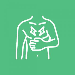 Боль между пупком и солнечным сплетением