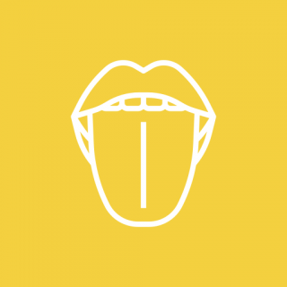 Красный язык и трещины